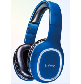 Headphone mood sw-b69b sem fio bluetooth preto/azul Letron