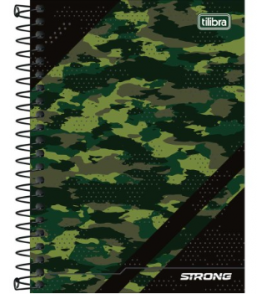 Caderneta espiral capa dura 1/8 80 folhas strong Tilibra