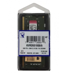 Memoria 8gb ddr4 2666mhz cl19 dimm Kingston