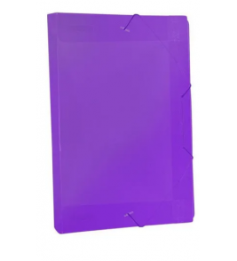 Pasta oficio 30mm com elástico roxo line Dello