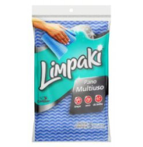Pano multifuncional azul com 5 unidades limpaki 55x33cm Condor