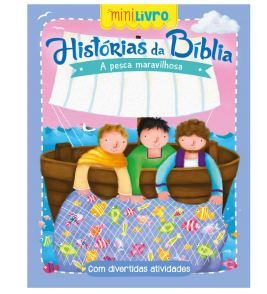 Livro minilivro história a pesca maravilhosa 16 páginas Ciranda Cultural