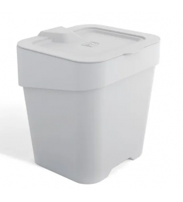 Lixeira de pia slim 2.5lts com tampa branca Uz 