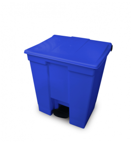 Lixeira plástica com pedal 30 litros azul cp30az Bralimpia