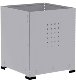 Lixeira de aço lix-an01 cinza Pandin