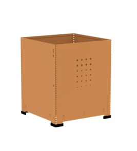 Lixeira de aço lix-an01 laranja Pandin 