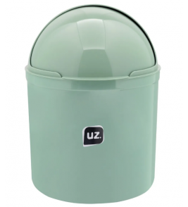 Lixeira de pia 4 litros com tampa verde menta Uz