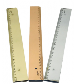 Régua 30cm plástica new line cores metálicas Maxcril Waleu