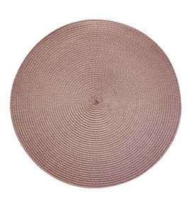 Lugar americano redondo 38cm fresno plástico taupe Lyor