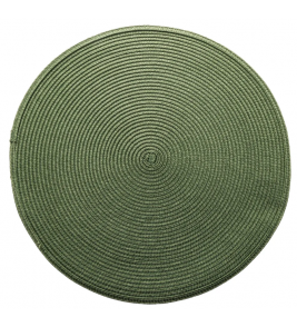 Lugar americano redondo 38cm fresno plástico verde Lyor