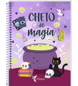 Caderno espiral capa dura 25 matérias maggias universitário 3B