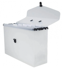 Maleta arquivo cristal com 6 pastas suspensas Dac