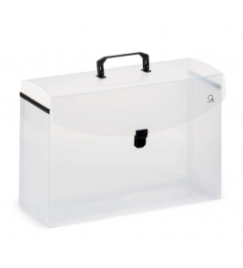 Maleta arquivo cristal com suporte para pasta suspensa Plascony