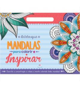 Livro para colorir com alça mandalas para inspirar Ciranda Cultural