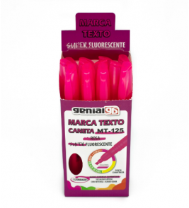 Marcador de texto super fluorescente rosa Genial Line