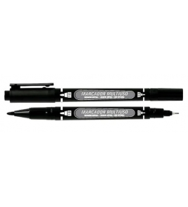 Marcador multiuso permanente preto mm100 Gramp Line