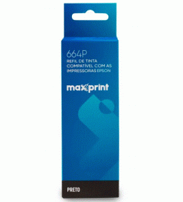 Refil de tinta t664120 preto 100ml para l375 Maxprint