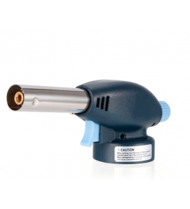 Maçarico culinário inox sem refil 17x6.5x5cm azul Lyor