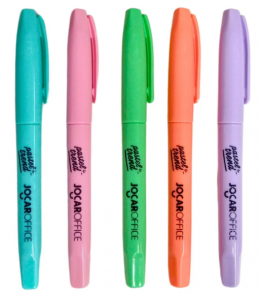 Marcador de texto slim trend cores pasteis Jocar Oficce
