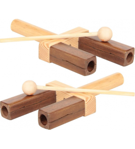 Instrumento agogô 1 par Carlu 