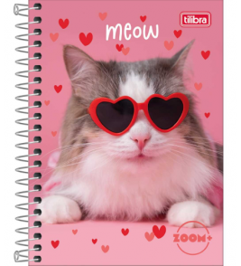 Caderneta espiral capa dura 1/8 96 folhas zoom+ feminino Tilibra