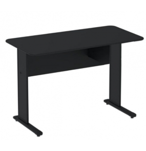 Mesa para escritório mx090 preta sem gaveta 90cm Pandin