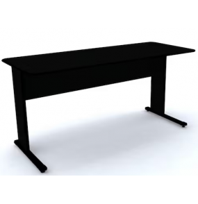 Mesa madeira secretária 1210x615x750 mx120 preta Pandin