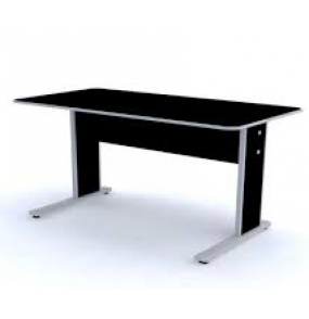 Mesa para escritório 1210x615x750 mx120 preto e cinza Pandin