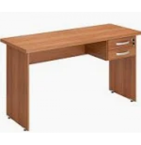 Mesa para escritório eco castanho com gaveta 1.50mt M.Bello