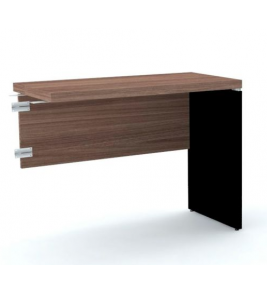Mesa complemento para escritório mcp900p40 na cor walnut e preto Pandin