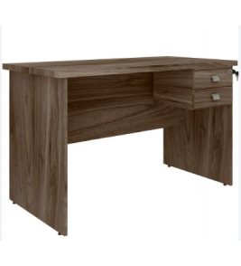Mesa para escritório eco castanho 30mm com gaveta 1.20mt M.Bello