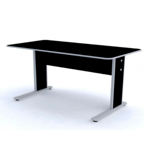 Mesa para escritório mx-150 cinza e preto sem gaveta 1.50mt Pandin