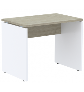 Mesa para escritório m1500p25pp cor nogueira casa blanca e branca 1.50mt Pandin