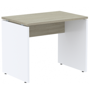 Mesa para escritório m1500p25pp cor nogueira casa blanca e branca 1.50mt Pandin