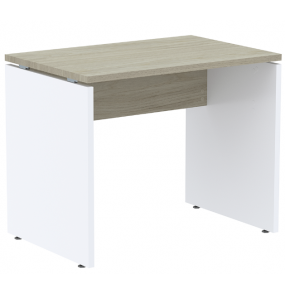 Mesa para escritório m1500p25pp cor nogueira casa blanca e branca 1.50mt Pandin