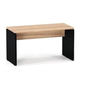 Mesa para escritório m1200p25pp naturalle e preto 1.20mt Pandin