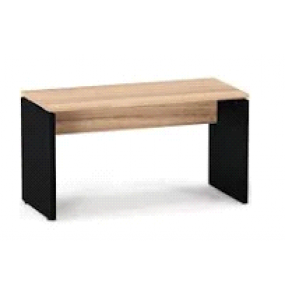 Mesa para escritório m1200p25pp naturalle e preto 1.20mt Pandin