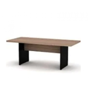 Mesa para escritório m1500p25pp noce naturalle e preto 1.50mt Pandin