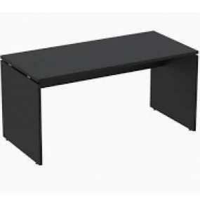 Mesa para escritório m1500p25pp preta 1.50mt Pandin