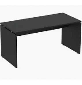 Mesa para escritório m1500p25pp preta 1.50mt Pandin