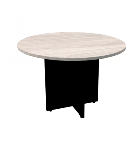 Mesa para reunião mrr1100p25pp nogueira casablanca e preto 1.10mt Pandin