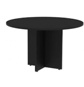 Mesa redonda para reunião mrr1100p25pp preta 1.10mt Pandin
