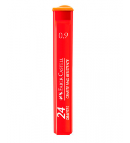 Mina para lapiseira 0.9mm macia com 24 max Faber-Castell