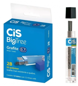 Mina para lapiseira 0.7mm com 12 big tree Cis