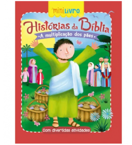 Livro minilivro a multiplicação dos pães 16 páginas Ciranda Cultural