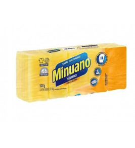 Sabão em barra 800gr com 5 neutro glicerinado Minuano