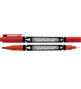 Marcador multifuncional permanente vermelho mm100 Gramp Line