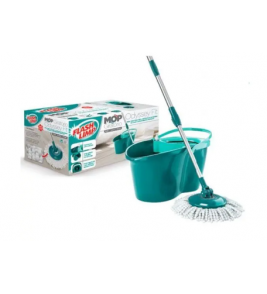Mop giratório odyssey 8 litros com balde, cabo e refil Flash Limp