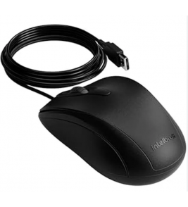 Mouse USB MC120 silencioso preto Intelbras 