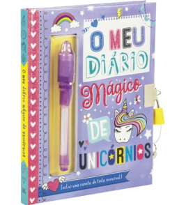 Diário meu diário magico de unicórnios Ciranda Cultural